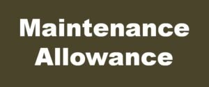 maintenance allowance